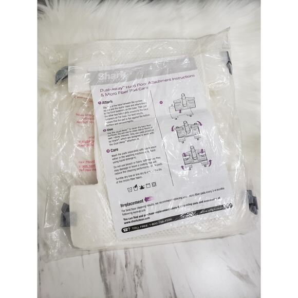 3 PACK Genuine Shark Replacement Micro Fiber Pad Dust-Away Hard Floor Attachment - Picture 1 of 4